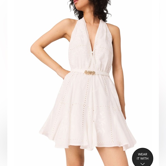 Maje NWT Elegant White Backless Dress - Picture 2 of 5